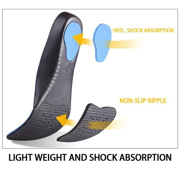 Flat Feet Arch Support Insole Orthotic Height 3cm High Quality 3D Premium Comfortable Plush Cloth Orthopedic Insoles Foot Pad XL 31cm