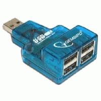 4 Port USB Hub with Data & Charging Power Input Option – Slim Compact Design | High-Speed USB 2.0 Hub for Laptop, PC & Mac