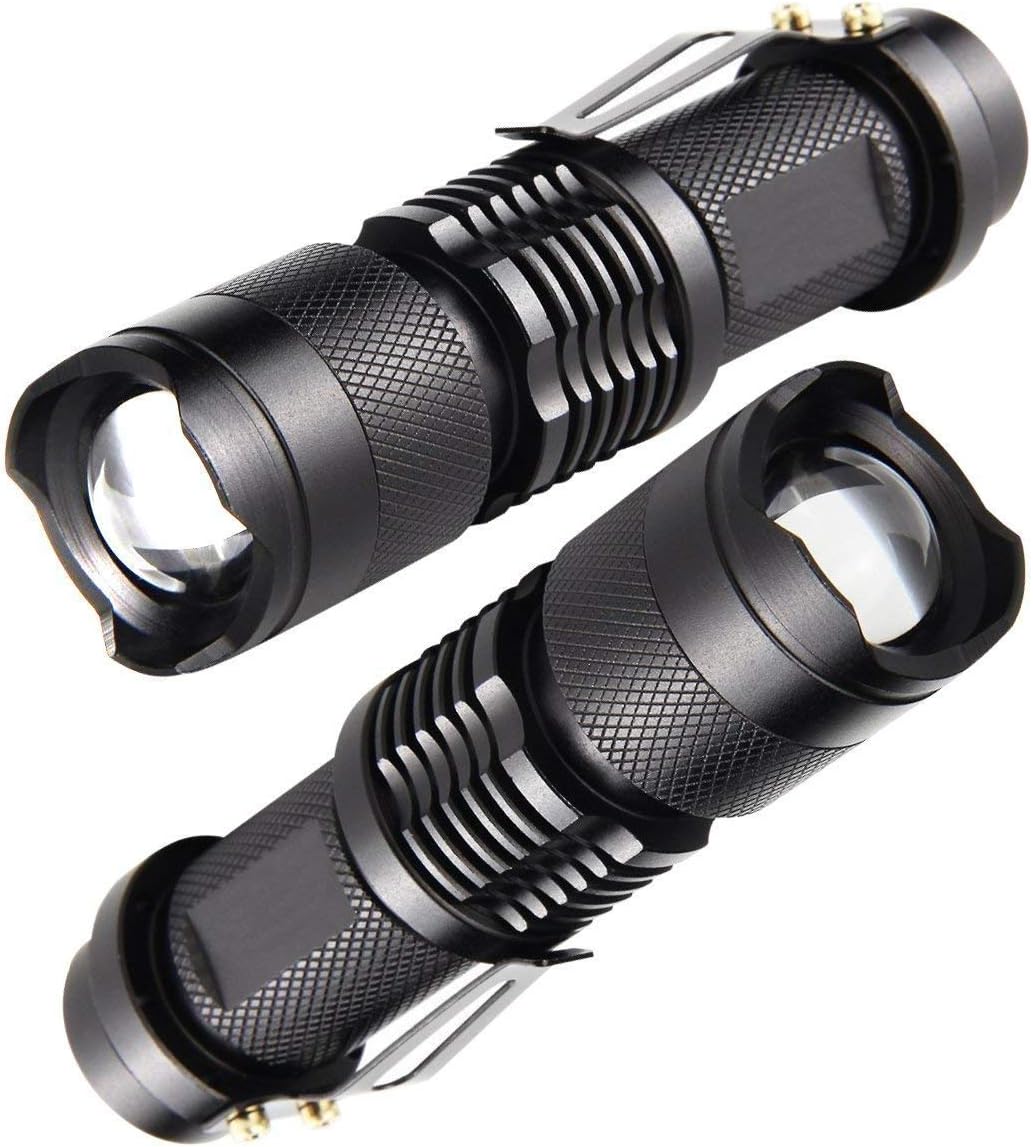 🔦 Mini CREE Flashlight – 360 Lumens  Super Bright LED Torch | Metal Case | Black | Battery NOT Included