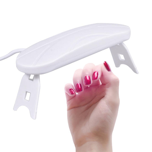 6W Mini Nail Dryer Machine UV LED Lamp Portable USB Nail Curing Light for Gel Polish & Nail Art Home Use Quick Drying Tool