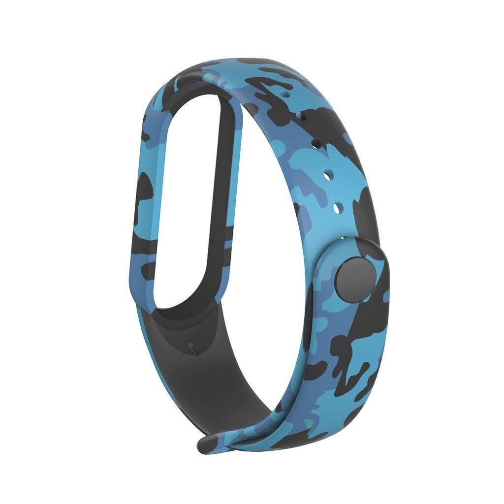 Compatible for Mi Band 5/ Mi Band 6 (Camouflage Blue)