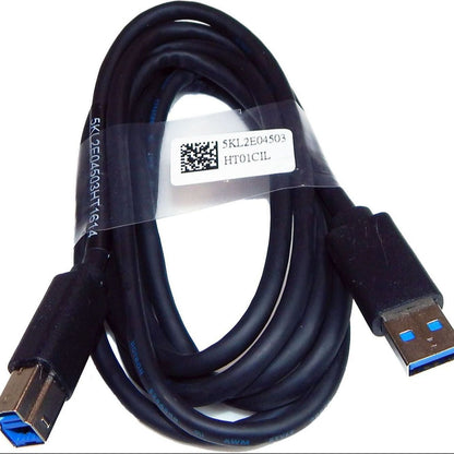 Hotron High Speed USB 3.0 A-B Male to Male Cable 5Gbps – Durable Black Data Transfer Cable for Printers, Scanners & External Hard Drives