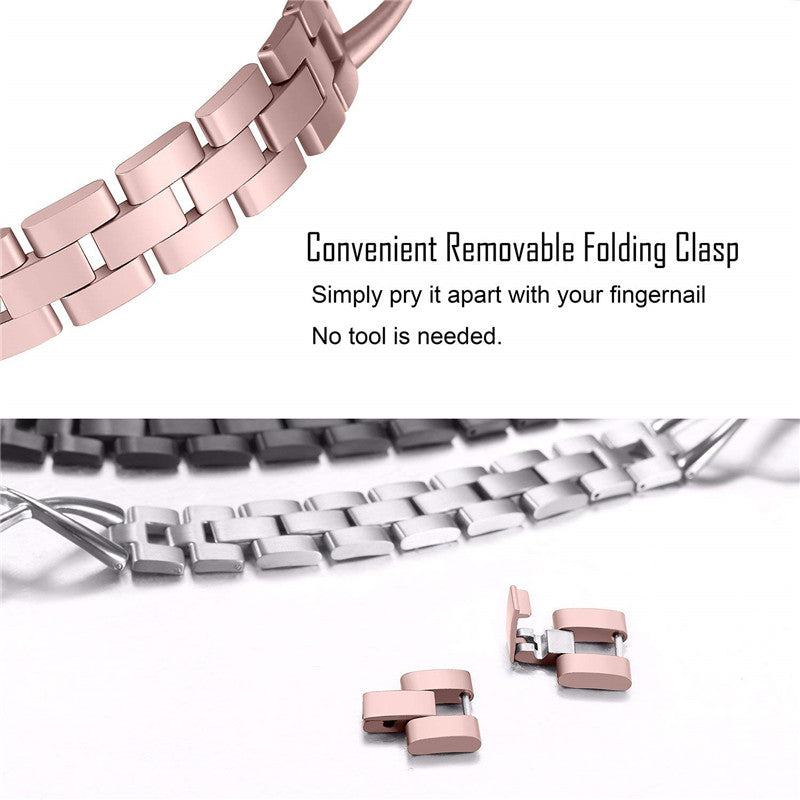 Rose Gold Strap For i Watch Bands 38mm / 40mm Women Watch Band Stainless Steel Replace Strap For Iwatch Series 4 3 2 1