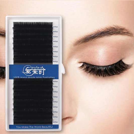 Newcome Eyelash Extension 16 rows Individual Eyelashes 0.12 Eyelash Extension Handmade Faux Mink Eyelash Professional Makeup