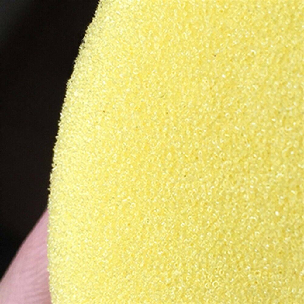 Round Shaped 4 inch Dia Sponge Wax Applicator Pads Yellow