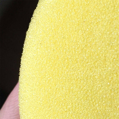 Round Shaped 4 inch Dia Sponge Wax Applicator Pads Yellow