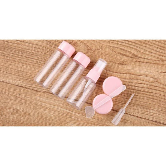 7pcsSet Mini Makeup Cosmetic Face Cream Pot Bottles Plastic Transparent Empty Make Up Container Bottle Travel Kit Accessorie