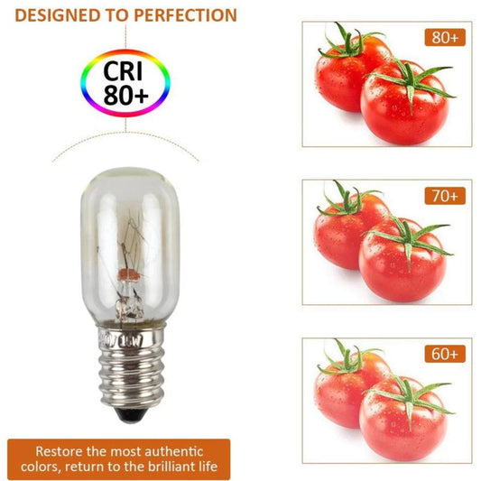 E12 Refrigerator Light Bulb 220V 15W Microwave Oven Light Freezer Bulb E 12