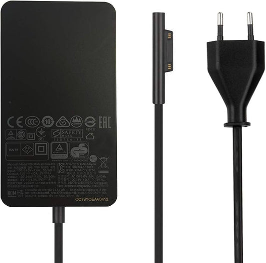 Laptop Charger 65W Power Adapter for Microsoft Surface Pro 3/4/5/6/7/8/9/X, Windows Surface Laptop 6/5/4/3/2/1, Surface Book 3/2/1, Surface Go Tablet cable lenth 1.5M