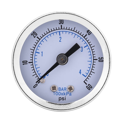 0–60 PSI / 0–4 Bar Pressure Gauge – 1/8" BSPT Connection