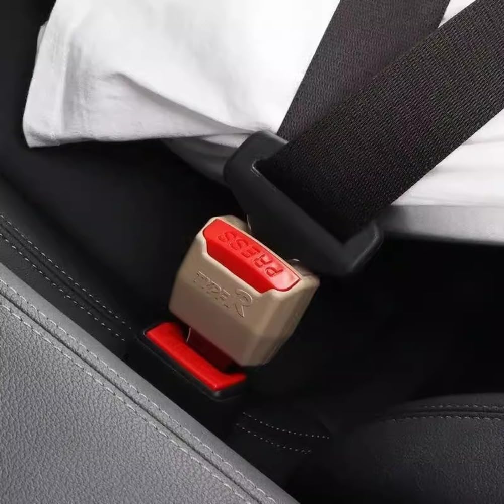 2 Pcs Car Seat Belt Buckle Extension – Aluminum Alloy Adjustable Car Belt Plug Extender for Added Comfort & Safety