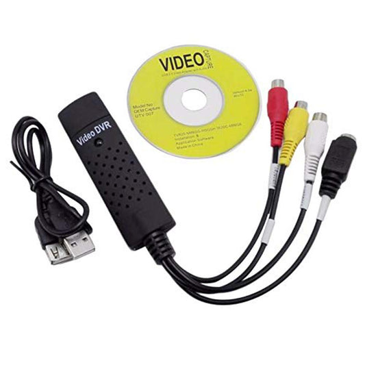 Easycap USB 2.0 Easy Cap Video TV DVD VHS DVR Capture Adapter Easier Cap USB Video Capture Device Support Win 2000 xp 7/8/10 / Mac