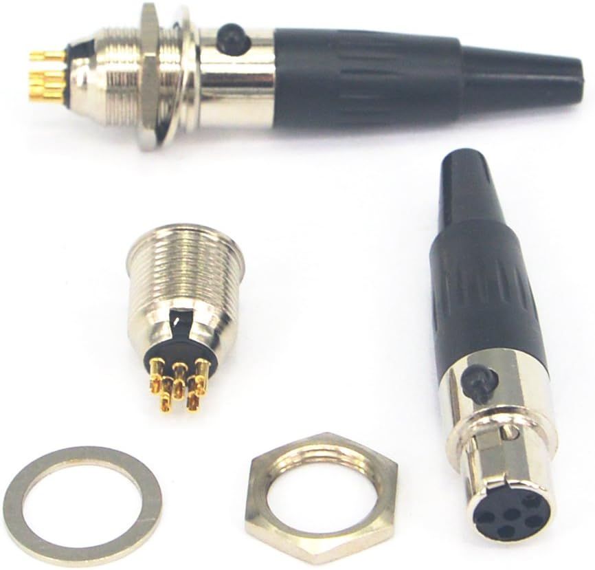 Mini XLR TA4F 4Pin Female Audio Connector Microphone Cable Socket Adapter Mini XLR Jack - image 6
