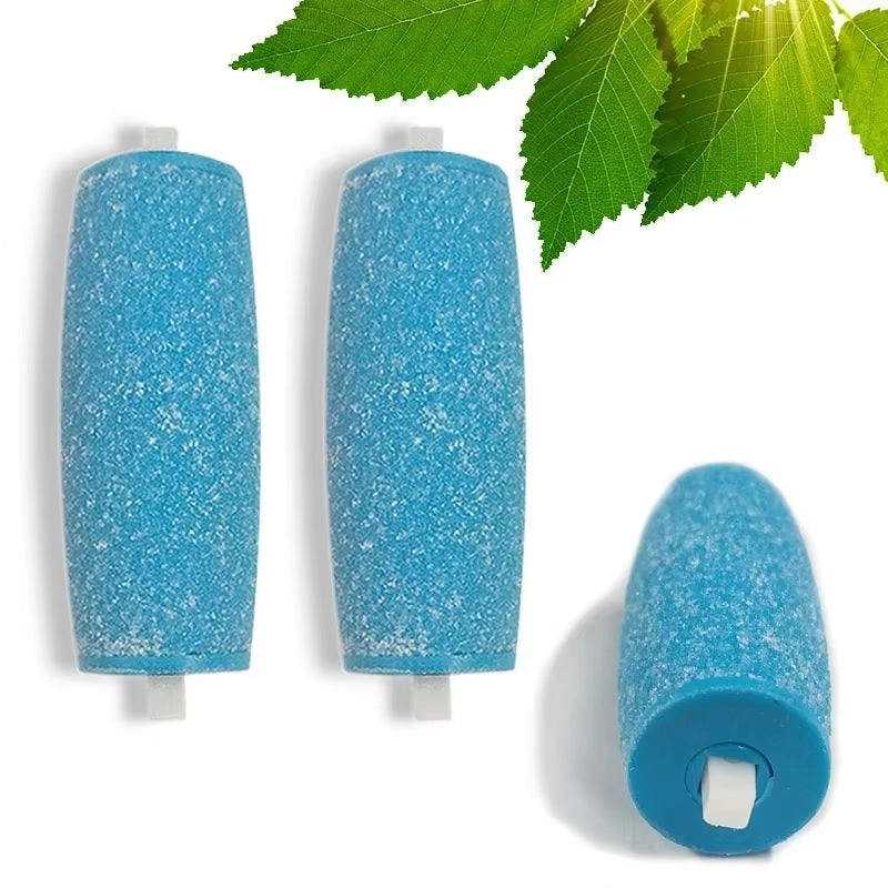 2 Pces Foot Pedicure Machine Replacement Roller Head with Diamond Crystals wet & Dry Foot Scrubber Dead Skin Tool