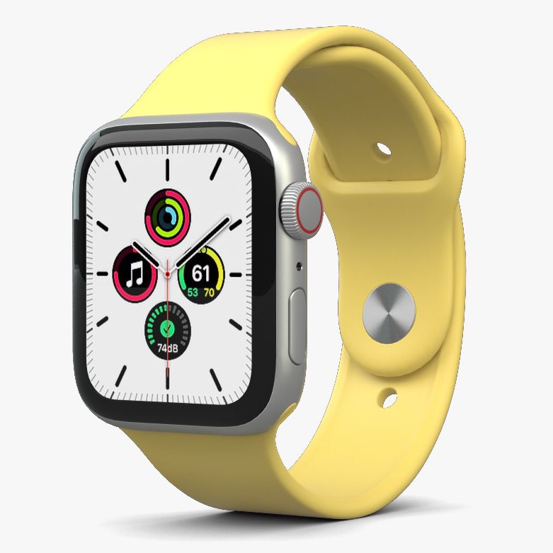 Natural milk yellow watch strap made with hi quality silicone with anti lost lock 38mm / 40mm / 41mm(with out watch)