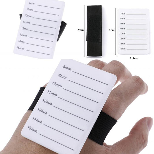 Eyelashes Stand Holder, Eyelash Extension Pallet - 7-14Mm Eyelash Extension Hand Plate Lashes Plain Hand Lash Pallet For Eyelashes & Adhesives Grafting Holder Beauty Tools