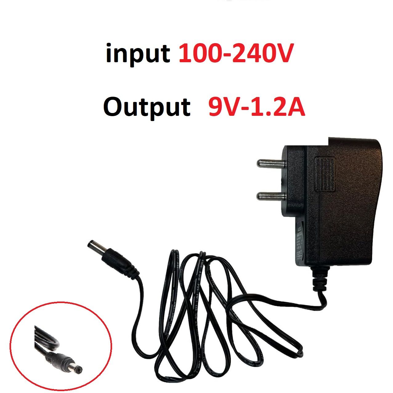 1PCS High quality DC 9V 1.2A IC program AC 100V-240V Converter Switching power adapter 1200mA Supply EU Plug DC 5.5mm x 2.1mm