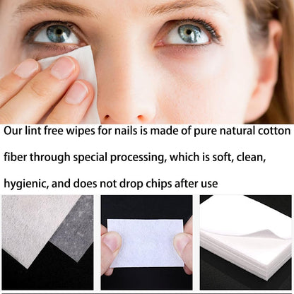 100 Pieces Disposable Cotton Pads, Nail Polish Remover, Makeup Cleaning, Soft Cotton, Portable
