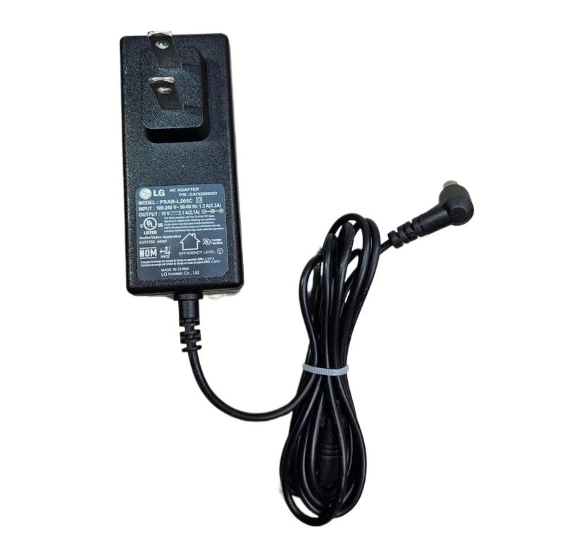 L-G 19V 2.1A AC Adapter Charger 6mm Pin – 100-240V Universal Power Supply for LG Monitors & Devices