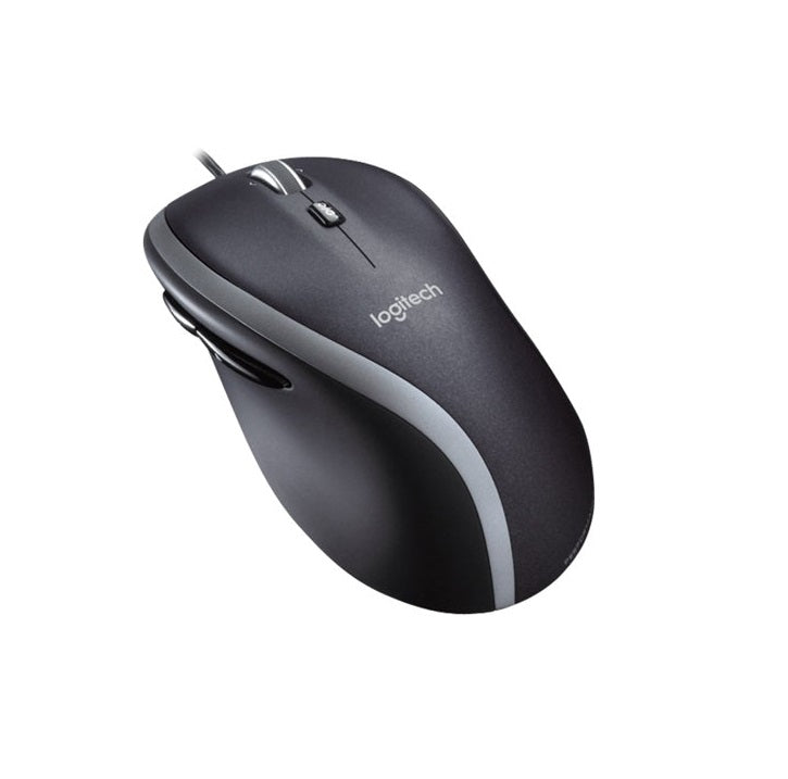 Logitech M500 Wired USB Mouse – 1000 DPI Laser Precision, 7 Programmable Buttons, Hyper-Fast Scrolling for PC, Mac & Laptop (Black)