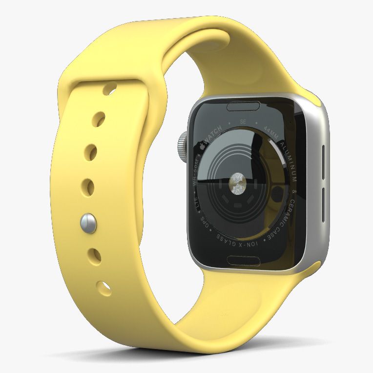 Natural milk yellow watch strap made with hi quality silicone with anti lost lock 38mm / 40mm / 41mm(with out watch)
