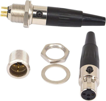 Mini XLR TA4F 4Pin Female Audio Connector Microphone Cable Socket Adapter Mini XLR Jack - image 1
