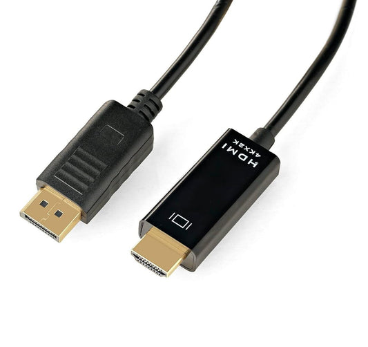🔹 DisplayPort to HDMI Cable 3M – 4K / 2K Support  DP 1.2 to HDMI Male-to-Male Unidirectional Converter Cable