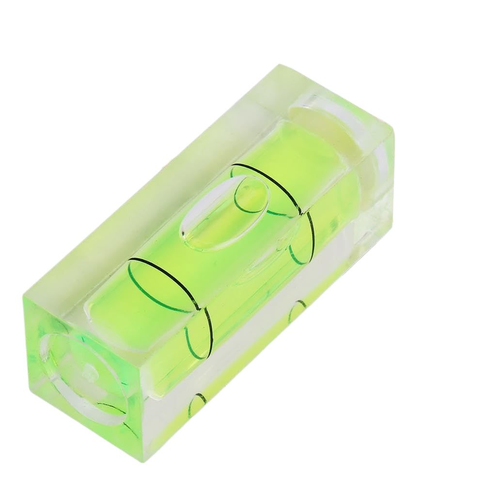 Small Bubble Level 10x10x29mm Mini Square Bubble Spirit Levels Precision Measuring Layout Tools (10x10x29mm, Non-Magnetic) 1 Pcs