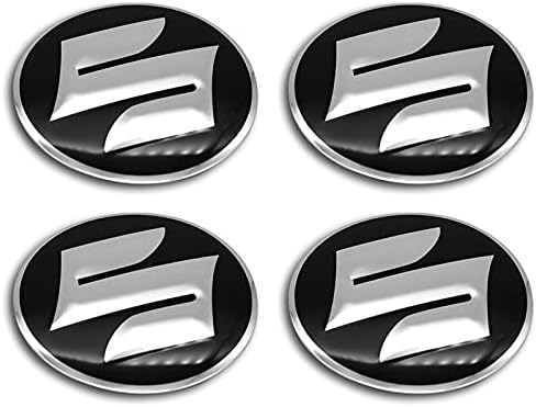 SUZUKI Suzuki Wheel Center Hub Cap Badge Emblem 3D ,  2.4 inches (60 mm), Set of 4