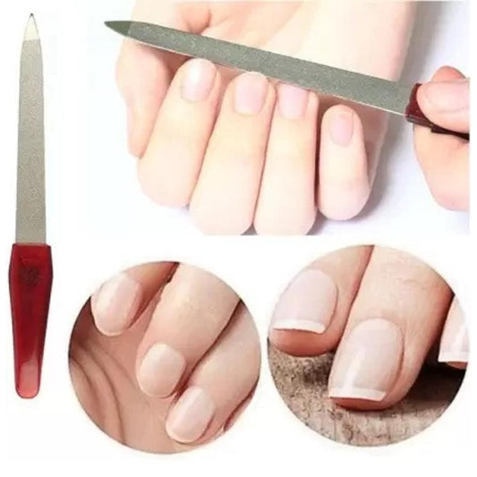 Metal Double Sided Nail File Stainless Steel Manicure Pedicure Files 6 inch