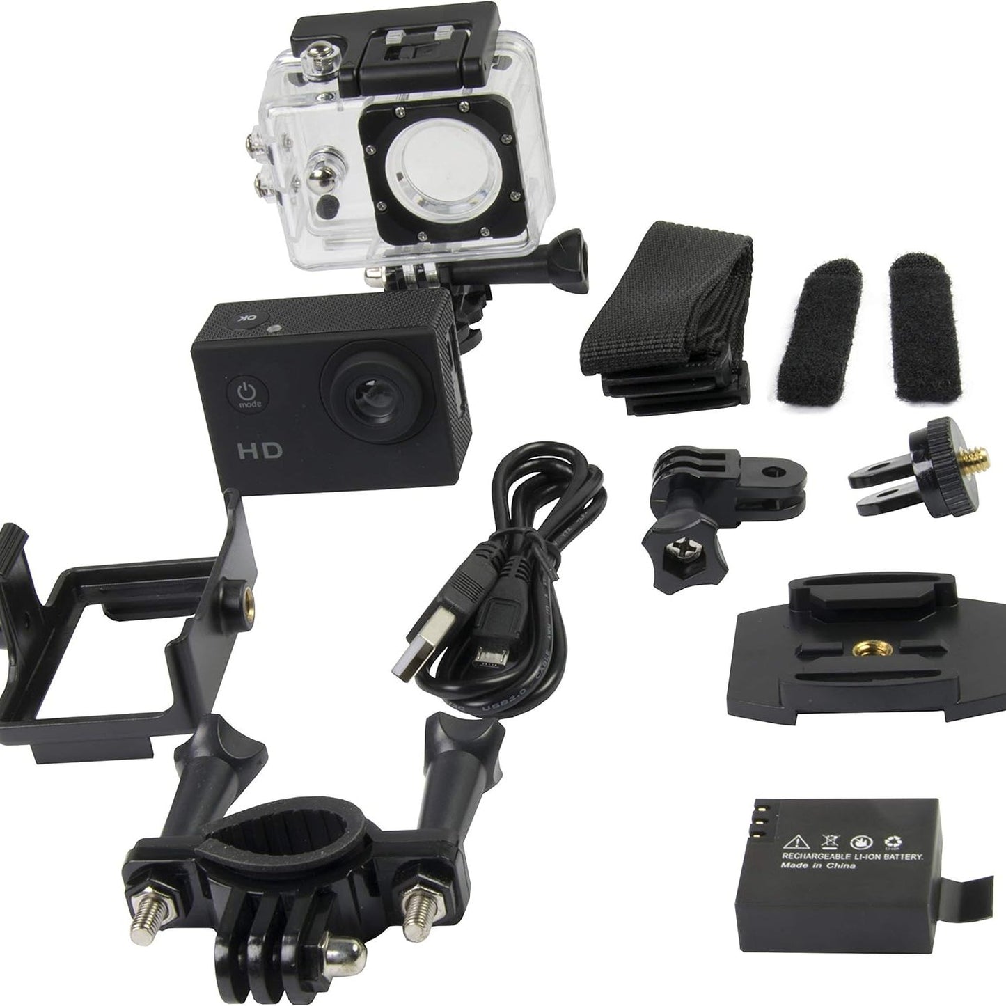 Memorii Action Cameras 720P Resolution, Unavailable Optical Zoom and 2 Inch Screen Size Camcorder - ITAC101