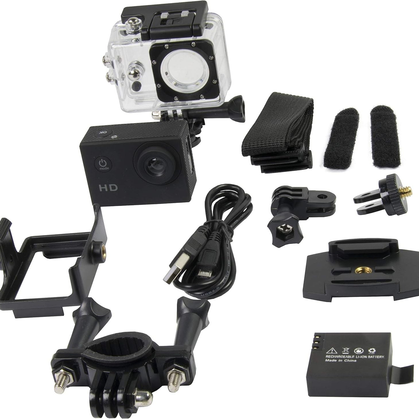 Memorii Action Cameras 720P Resolution, Unavailable Optical Zoom and 2 Inch Screen Size Camcorder - ITAC101