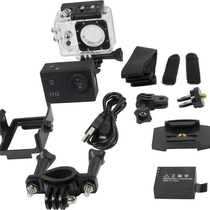 Memorii Action Cameras 720P Resolution, Unavailable Optical Zoom and 2 Inch Screen Size Camcorder - ITAC101