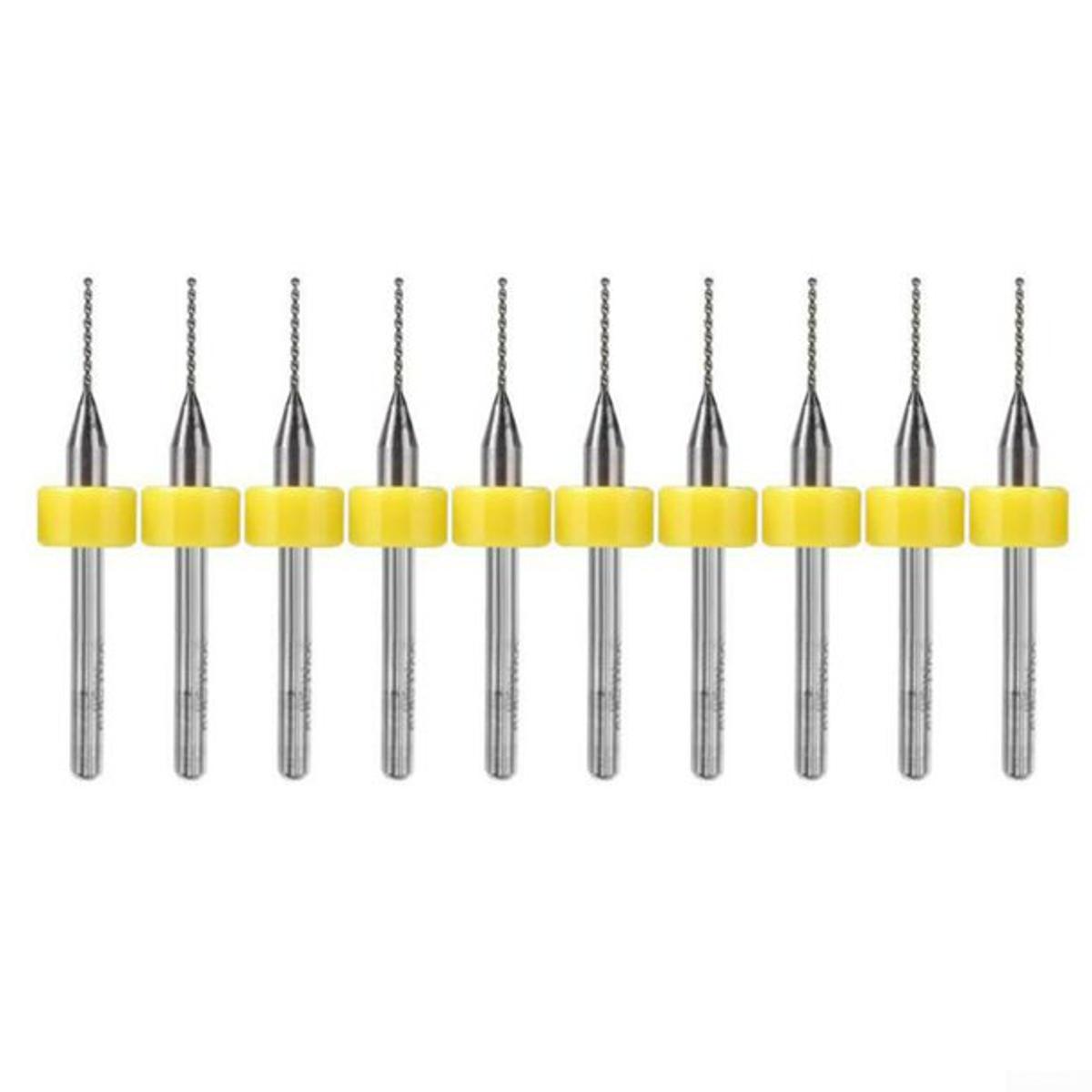 CNC Print Circuit Board Drill Bits 1.0mm DIAMOND Carving SMT Mould Plastic Brass SS Hardware Processing 10pcs