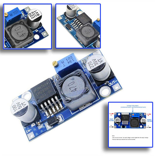 DC-DC LM2596S Power Supply Buck Converter Step-down Module Adjustable 2/6/8/10 X