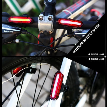 100 LM Rechargeable COB LED USB Mountain Bike Tail Light Taillight MTB Safety Warning Bicycle Rear Light Bicycle Lamp