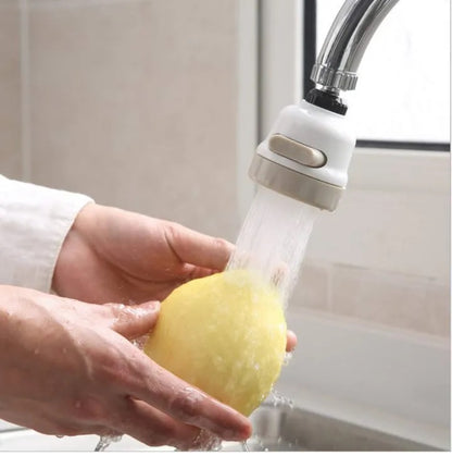 360°Rotatable 3 Modes Adjustment ABS Water Saving Tap Aerator Pressure Nozzle Adjustable Faucet Shower Head Filter Sprayer Spout for Kitchen Bathroom