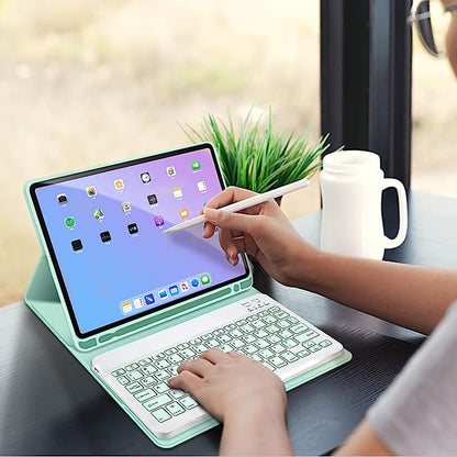 Keyboard Case for iPad 10.2 Inch 2020 & 2019 | Bluetooth Wireless Keyboard | Compatible with iPad Air 3 and iPad Pro 10.5