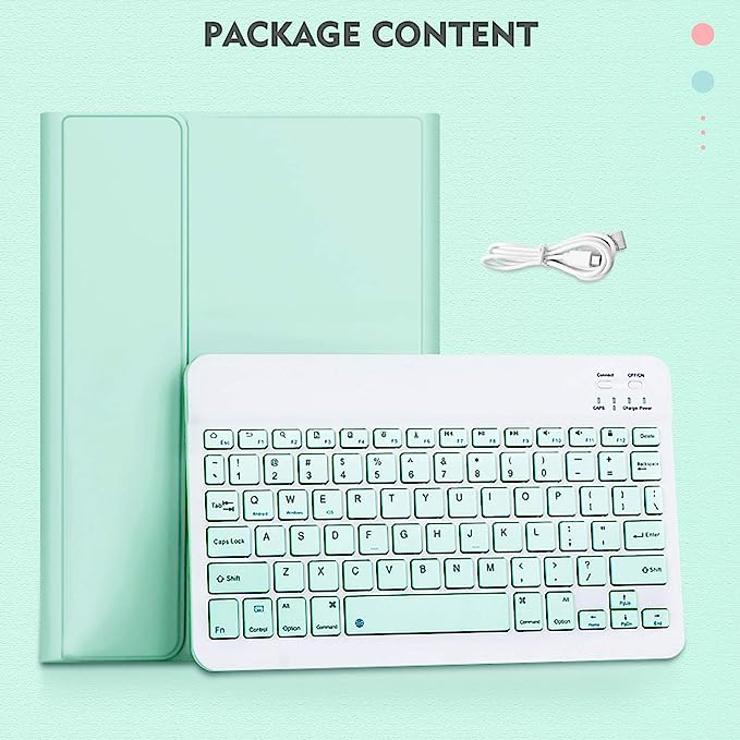 Keyboard Case for iPad 10.2 Inch 2020 & 2019 | Bluetooth Wireless Keyboard | Compatible with iPad Air 3 and iPad Pro 10.5