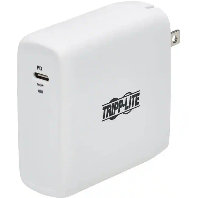 Tripp Lite USB C Wall Charger Compact 1-Port - GaN Technology, 100W PD3.0 Charging power adapter - 24 pin USB-C - 100 Watt For Laptops, MacBooks, smartphones, tablets, iPads, e-readers &amp; other USB-C devices