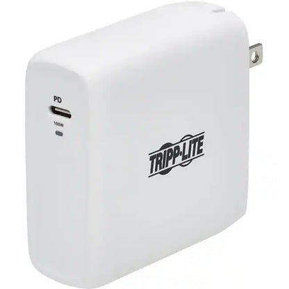 Tripp Lite USB C Wall Charger Compact 1-Port - GaN Technology, 100W PD3.0 Charging power adapter - 24 pin USB-C - 100 Watt For Laptops, MacBooks, smartphones, tablets, iPads, e-readers &amp; other USB-C devices
