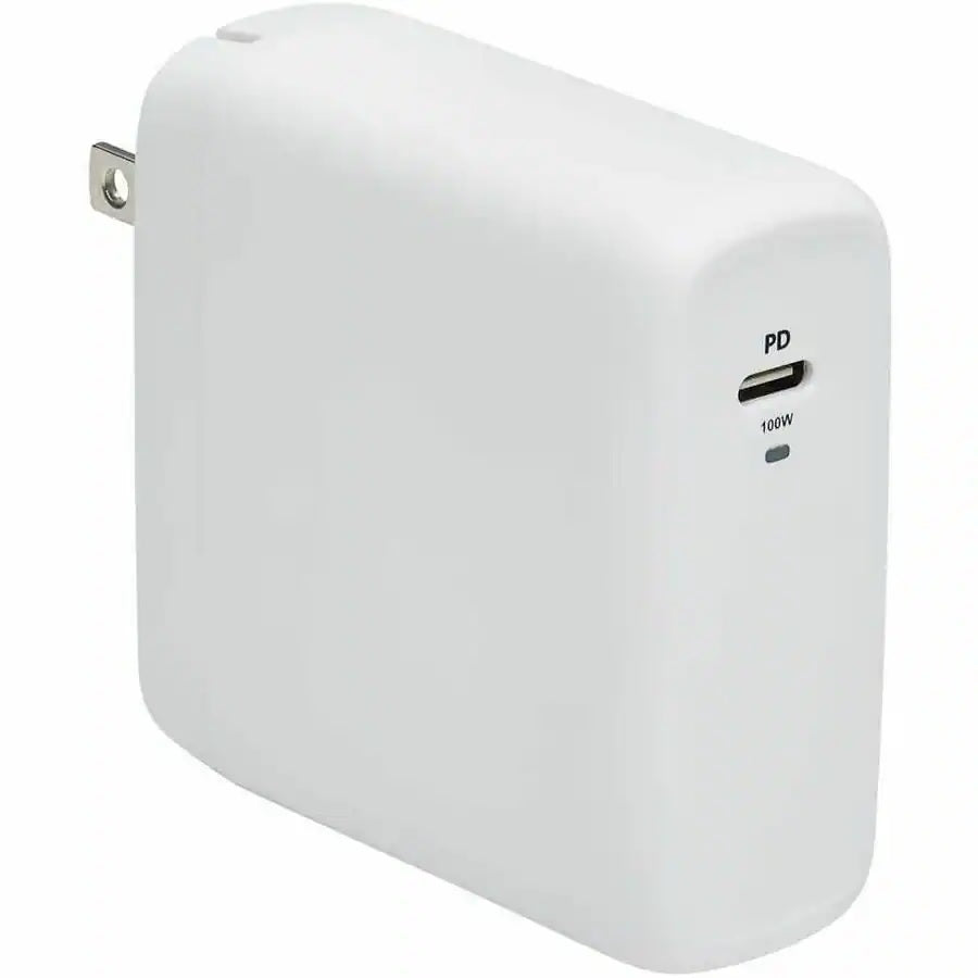 Tripp Lite USB C Wall Charger Compact 1-Port - GaN Technology, 100W PD3.0 Charging power adapter - 24 pin USB-C - 100 Watt For Laptops, MacBooks, smartphones, tablets, iPads, e-readers &amp; other USB-C devices