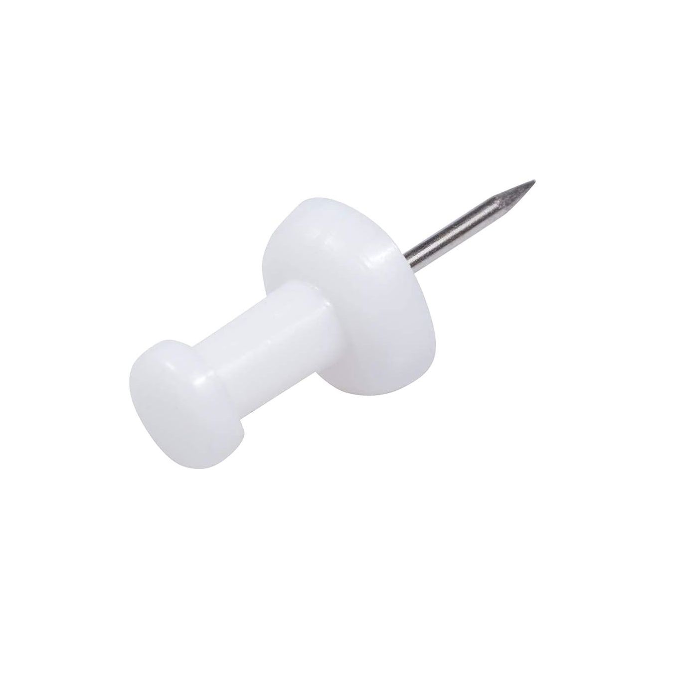 JAM PAPER White Push Pins – 50 Pack Decorative Thumb Tacks for Office, School & Home