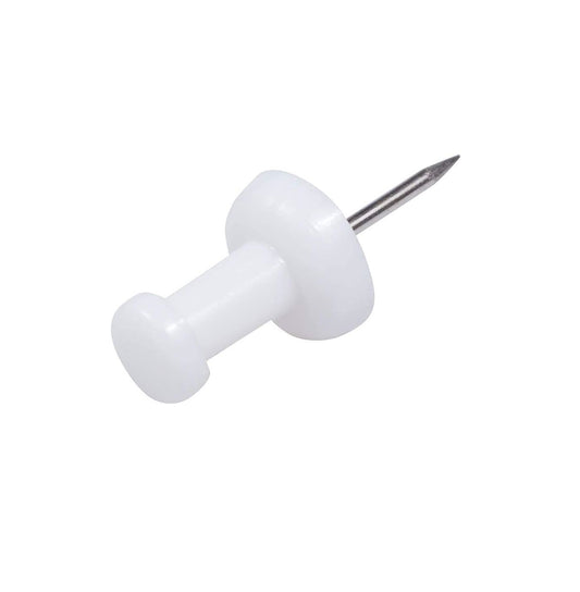 JAM PAPER White Push Pins – 50 Pack Decorative Thumb Tacks for Office, School & Home