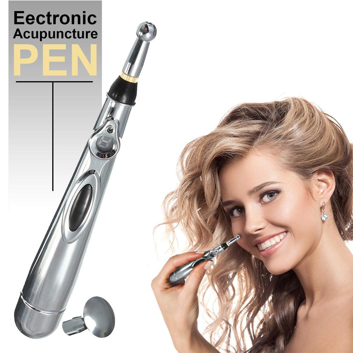 Electronic Acupuncture Pen Electric Meridians Laser Therapy Heal Massage Pen Meridian Energy Pen Relief Pain Tools