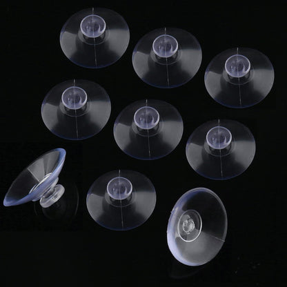 5 Pcs Transparent Rubber Suction Cup Pads Anti-Collision Sucker Hanger for Glass Desk & Home Use