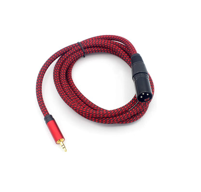 3.5mm TRS to XLR Male Cable – Smartphone to Mixer Audio Adapter