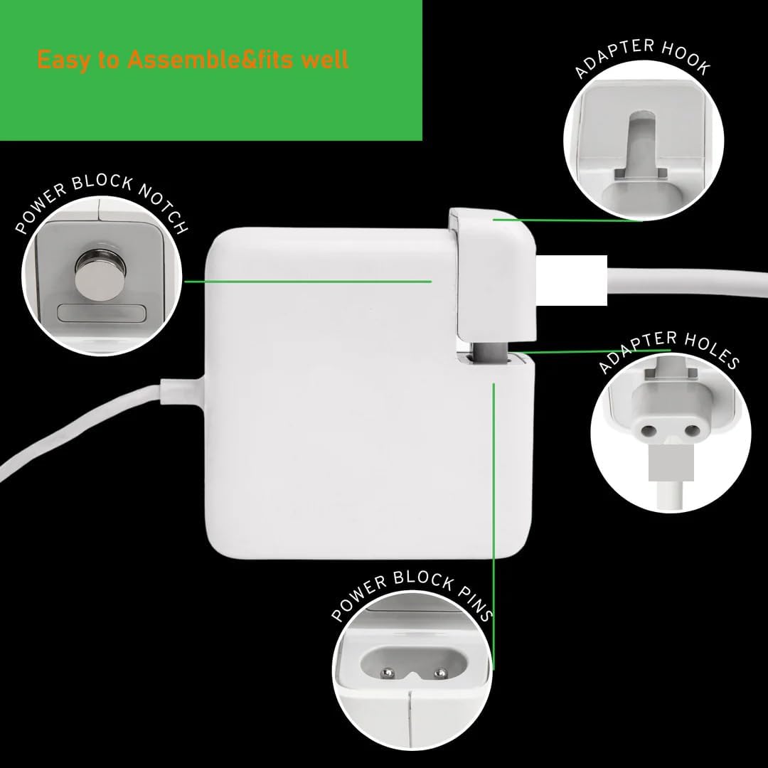 2 meter Extension Wall Cord Plug Eu Euro European Union Standard for Macbook 11 Inch 13 Inch 60w Macbook Pro 15- Or 17-inch 85w Power Adapter