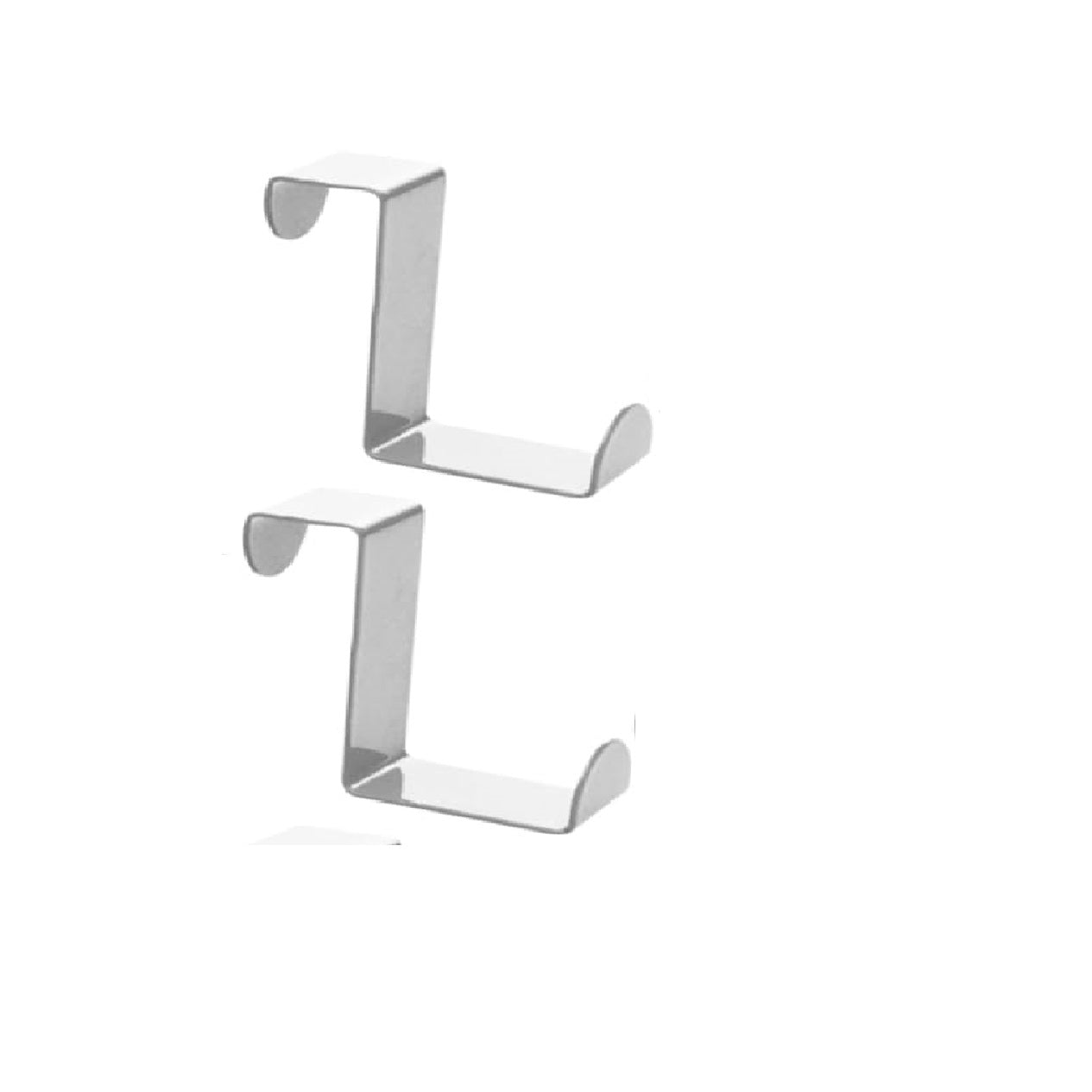 2 PCS Z-Type Door Hooks – Multi-Purpose Z Shape Hanger for Cupboard, Drawer & Door Organizer | Space-Saving Hanging Hooks