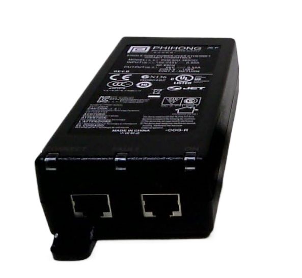 48V 0.32A Phihong POE16U-480PoE Power Supply Adapter – IEEE 802.3af Power over Ethernet Injector for IP Cameras, Access Points & VoIP Devices